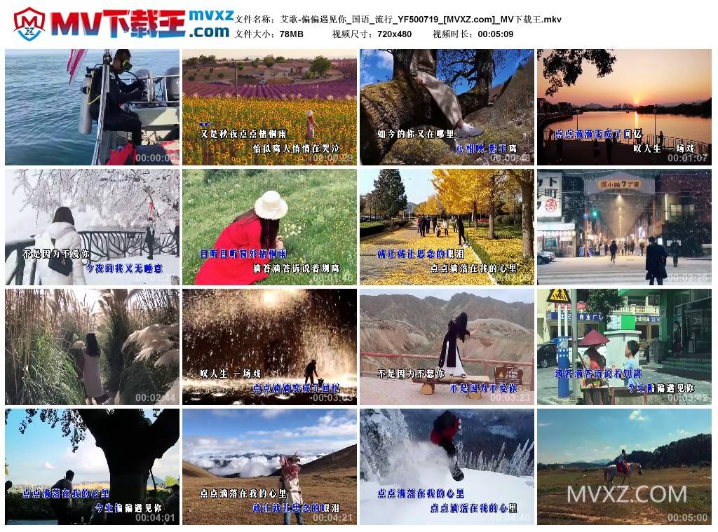 艾歌-偏偏遇见你_国语_流行_YF500719